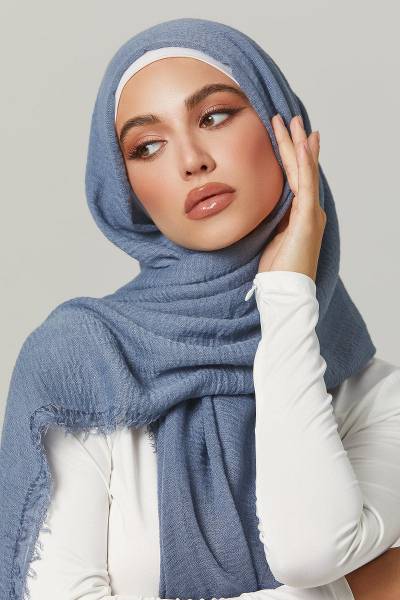 Crimps Viscose -Greyish Blue