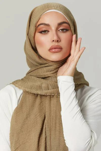 Crimps Viscose -Camel Brown