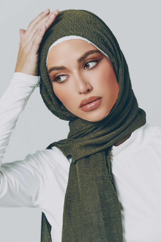 Crimps Viscose - Moss Green